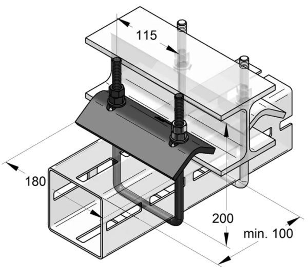 TekSpan Modular Steel Frames System R952 075 dims